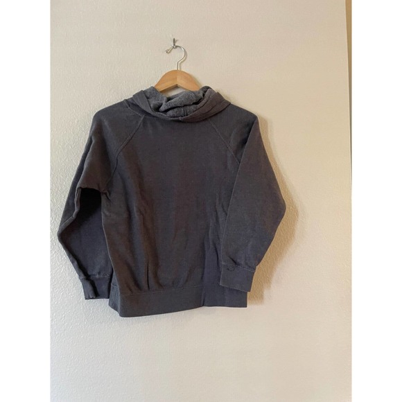 Fodada Independent Trading Co Kids Size M Raglan Hooded Pullover Sweatshirt Gray - Picture 3 of 8
